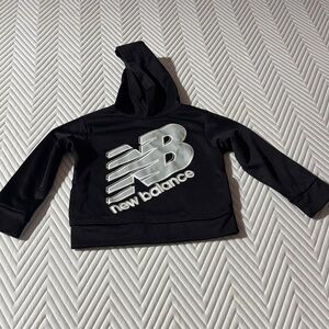 New Balance Kids Black and Silver Hoodie